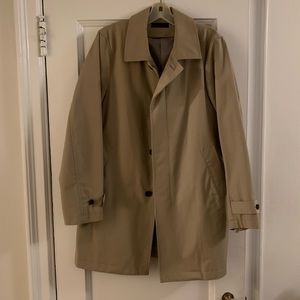 Uniqlo Tan Trench Overcoat Sz S / M